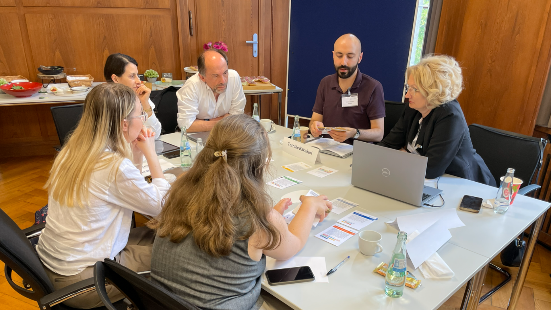 Tornike Bakakuri and other participants during the Train the Trainers session in Berlin